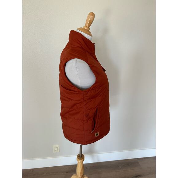 Fjällräven Greenland Down Liner Vest Women Orange Small *marks - Picture 7 of 14